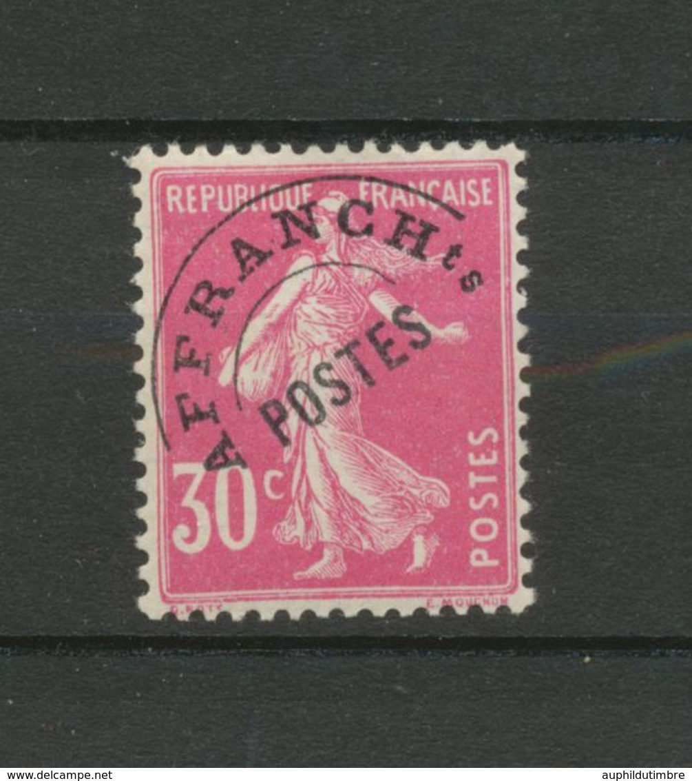 Timbre Préoblitéré N°59 30c Rose Semeuse Neuf Luxe ** B/TB. Cote 80€. N1896 - Other & Unclassified