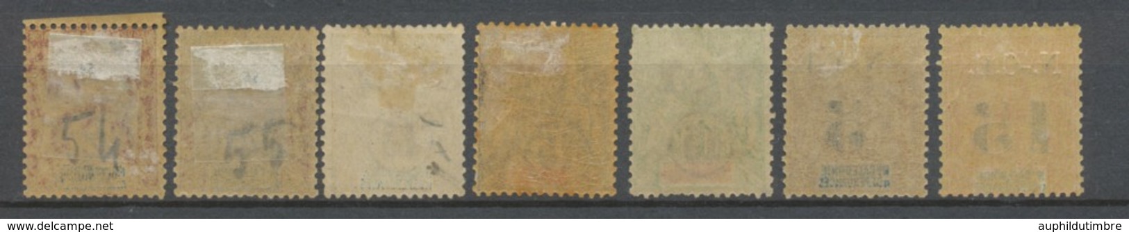 Colonies Françaises Nlle CALEDONIE N°54 à 58 + N°65-66 N*/Obl. Cote 130 € N2606 - Unused Stamps