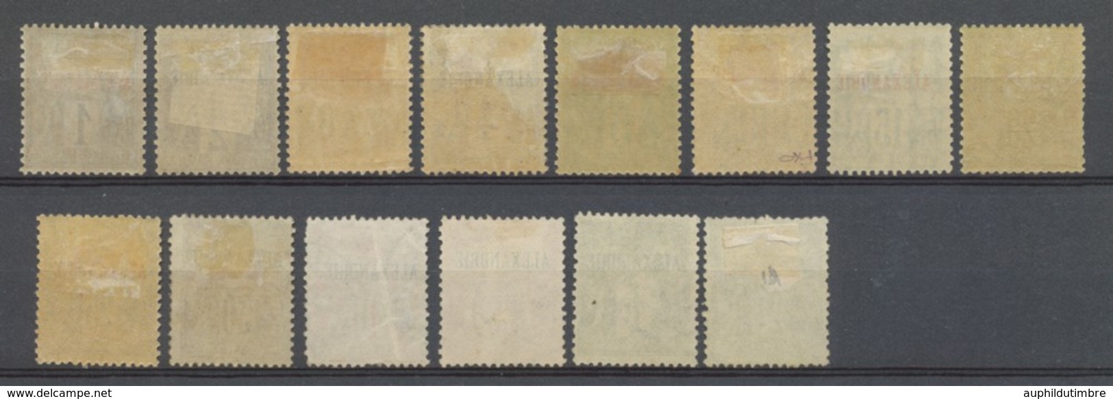 Colonies Françaises ALEXANDRIE N°1 à 17 Sauf N°6,8 Et 14 N*/Obl Cote 238€ N2825 - Unused Stamps