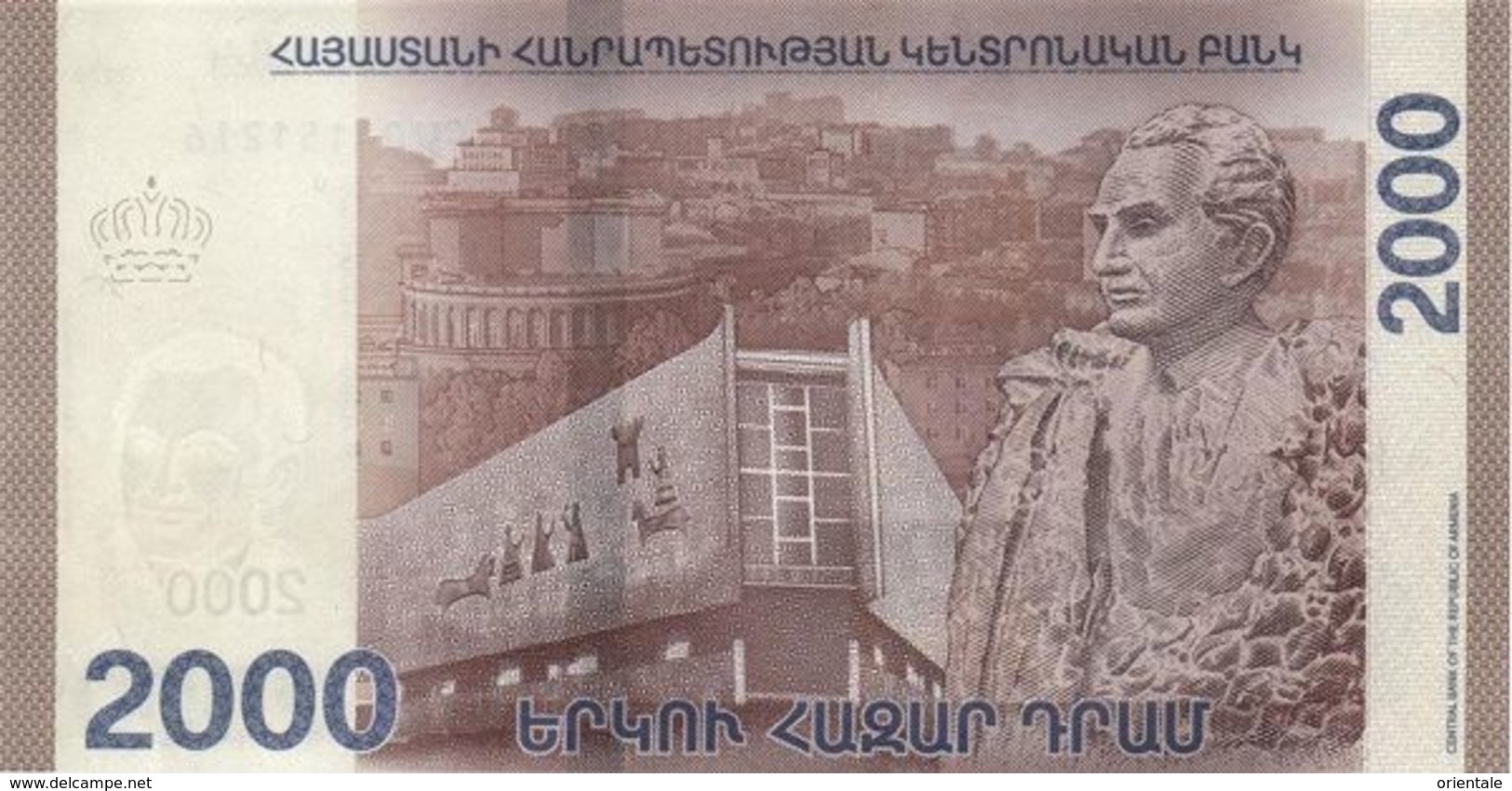 ARMENIA P. NEW  2000 D 2018 UNC - Arménie