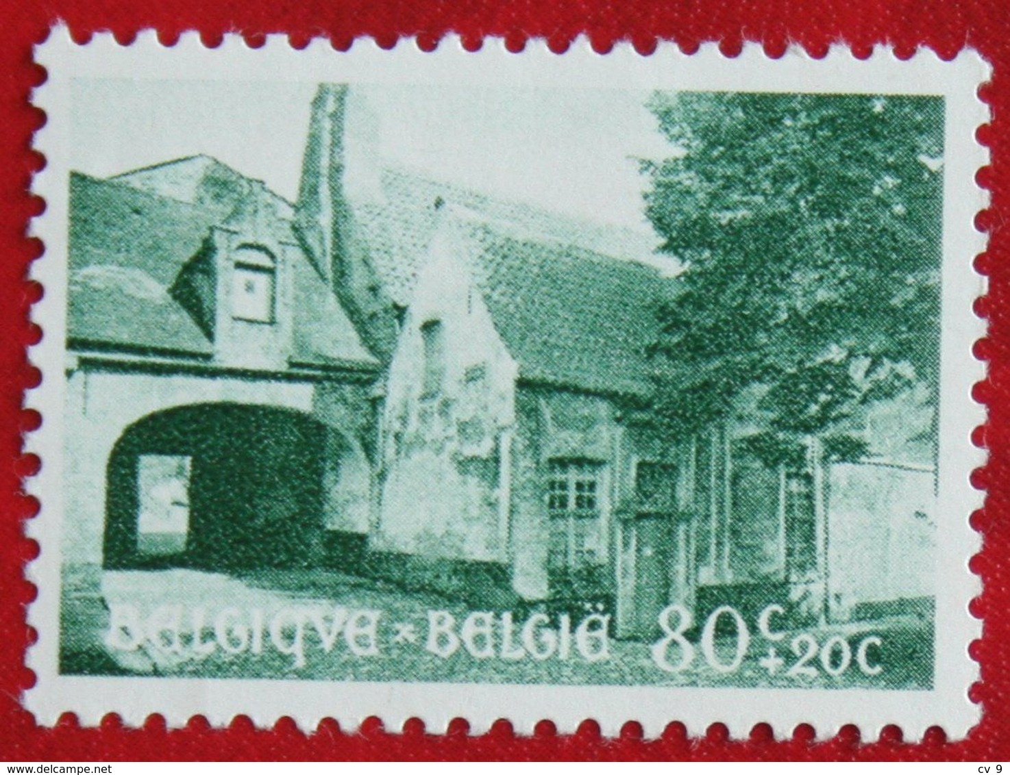 80c+20c Béguinage De Bruges 1954 OBP 946 (Mi 995) Ongebruikt / MH BELGIE BELGIUM - Unused Stamps