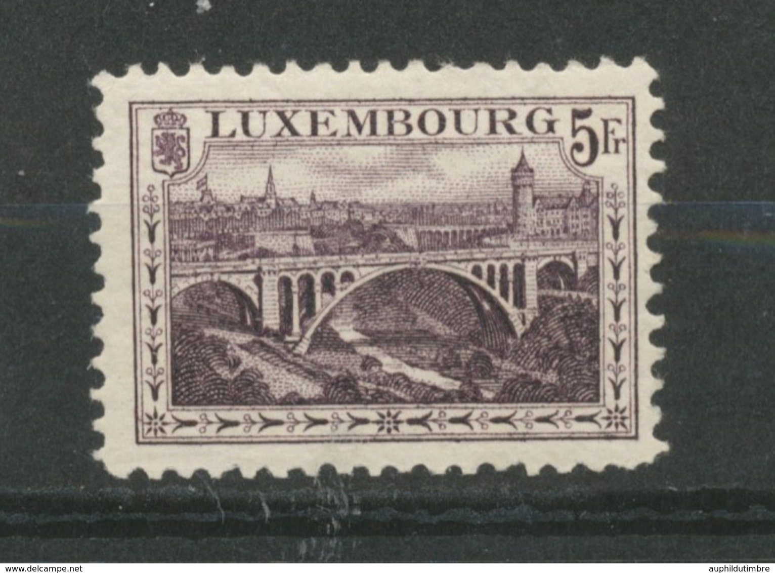 1916-24 Luxembourg N°134 5f Brun Violet Neuf Luxe **. Cote 48 €. P160 - Autres - Europe