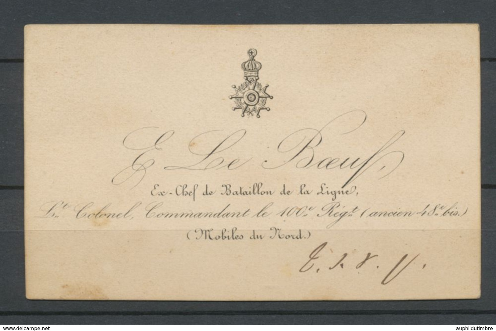 MARS 1871 GARDES MOBILES DU NORD + Bordeaux N°45 RARE. Signé P2338 - Legerstempels (voor 1900)