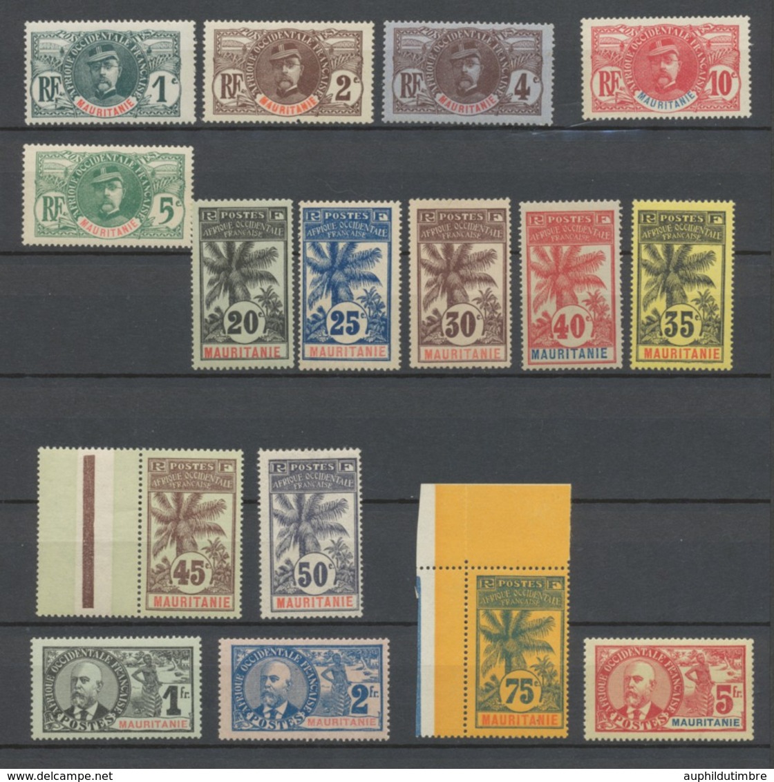 MAURITANIE Série Du N°1 à 16 N*/N** Cote 639€ RARE P2364 - Unused Stamps