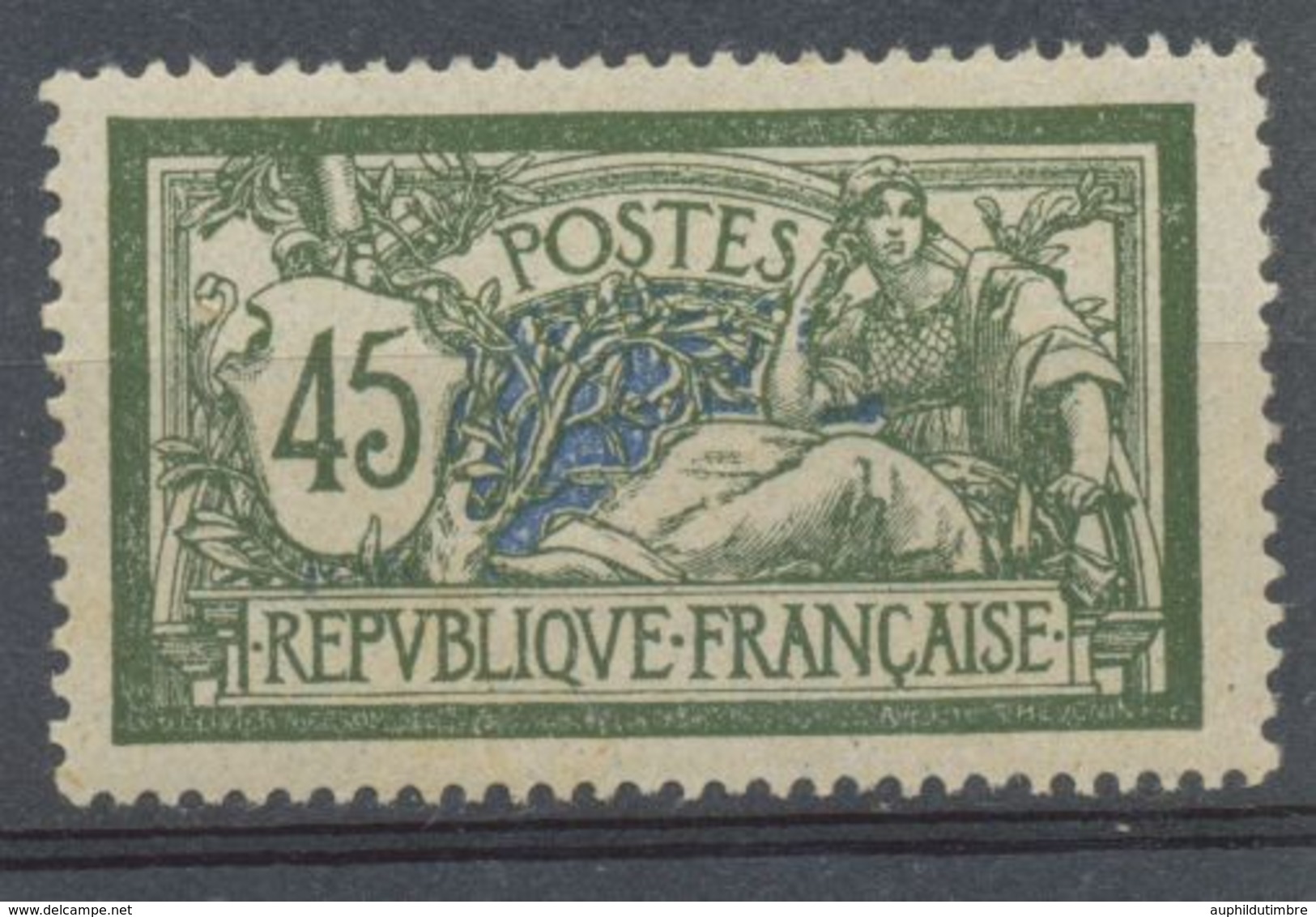 FRANCE Merson N°143 45c Vert Foncé Et Bleu N** TB Bien Centré Cote 120€ P2499 - Neufs