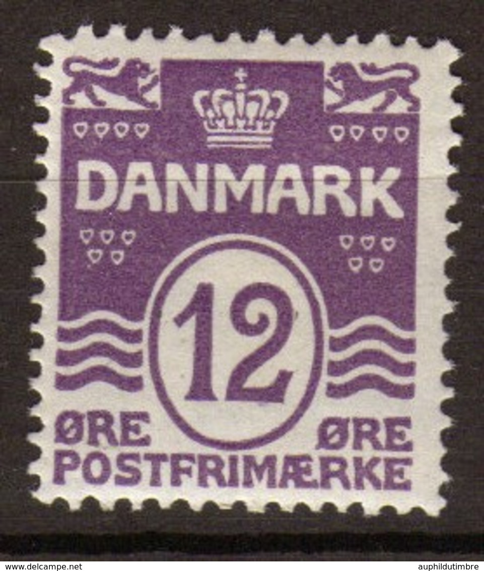 Danemark 1921-30 Christian X N°136 12o Violet. P259 - Europe (Other)