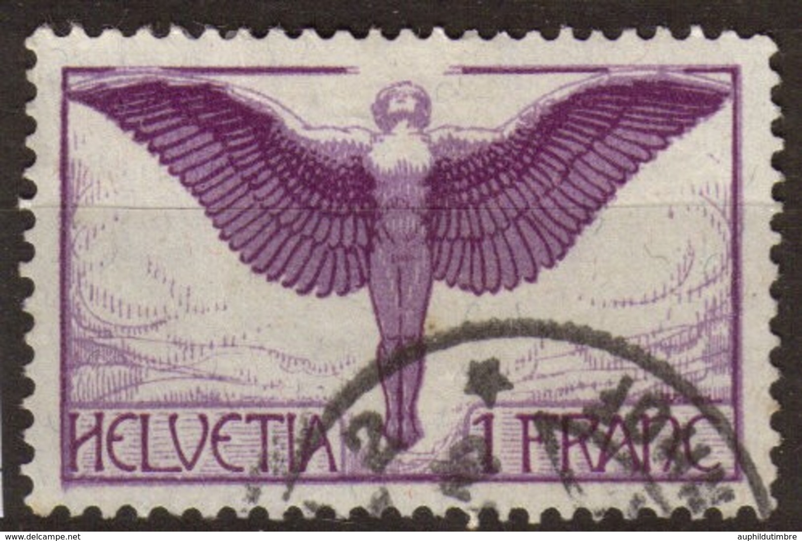 Suisse 1924 PA 12a 1F Violet Papier Ordinaire. P274 - Otros - Europa