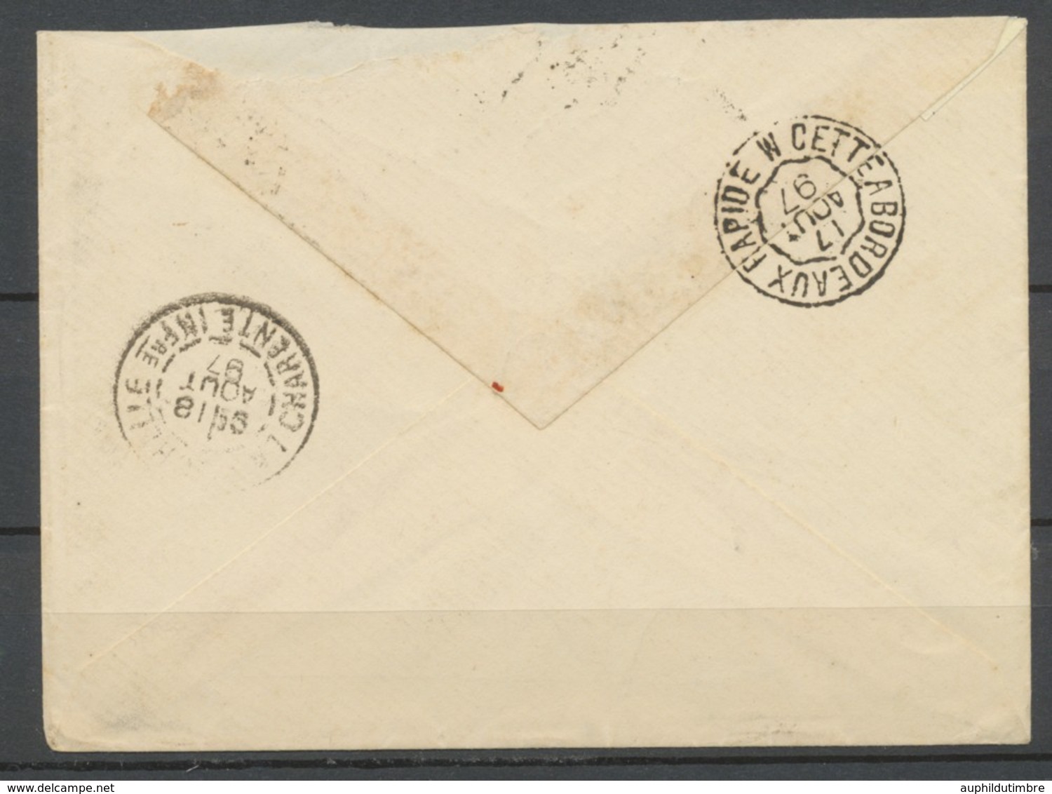 1897 Env. Corps D'armée Ligne N PAQ FR Cachet S1952 + Hanoï + Tonkin TB P2883 - Army Postmarks (before 1900)