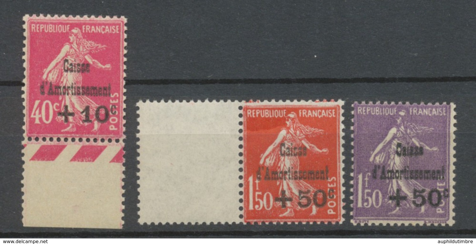 FRANCE Caisse Amortissement N°266,268 Et 277 N** Cote 520 € Signées P3639 - Unused Stamps