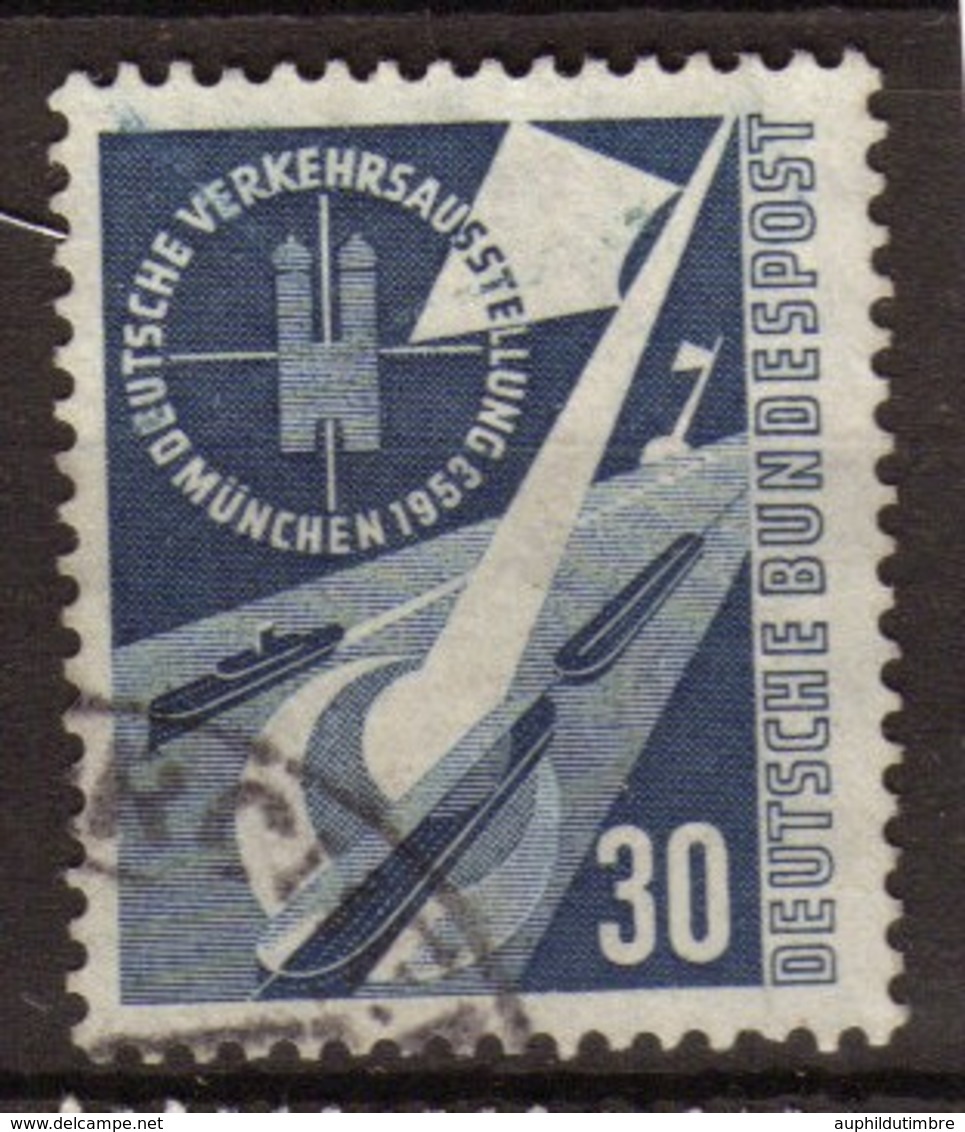 Allemagne 1953 N°56 30p Bleu. P370 - Andere-Europa