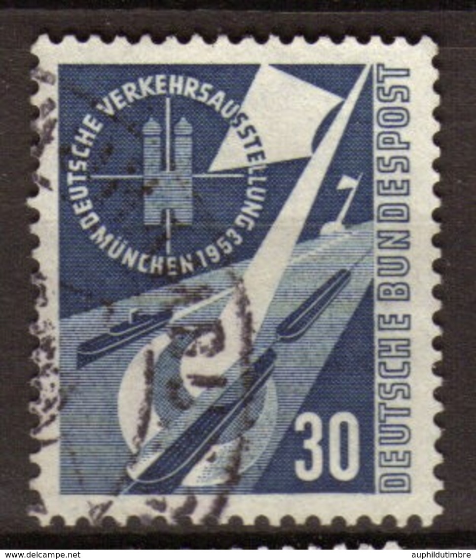 Allemagne 1953 N°56 30p Bleu. P371 - Sonstige - Europa