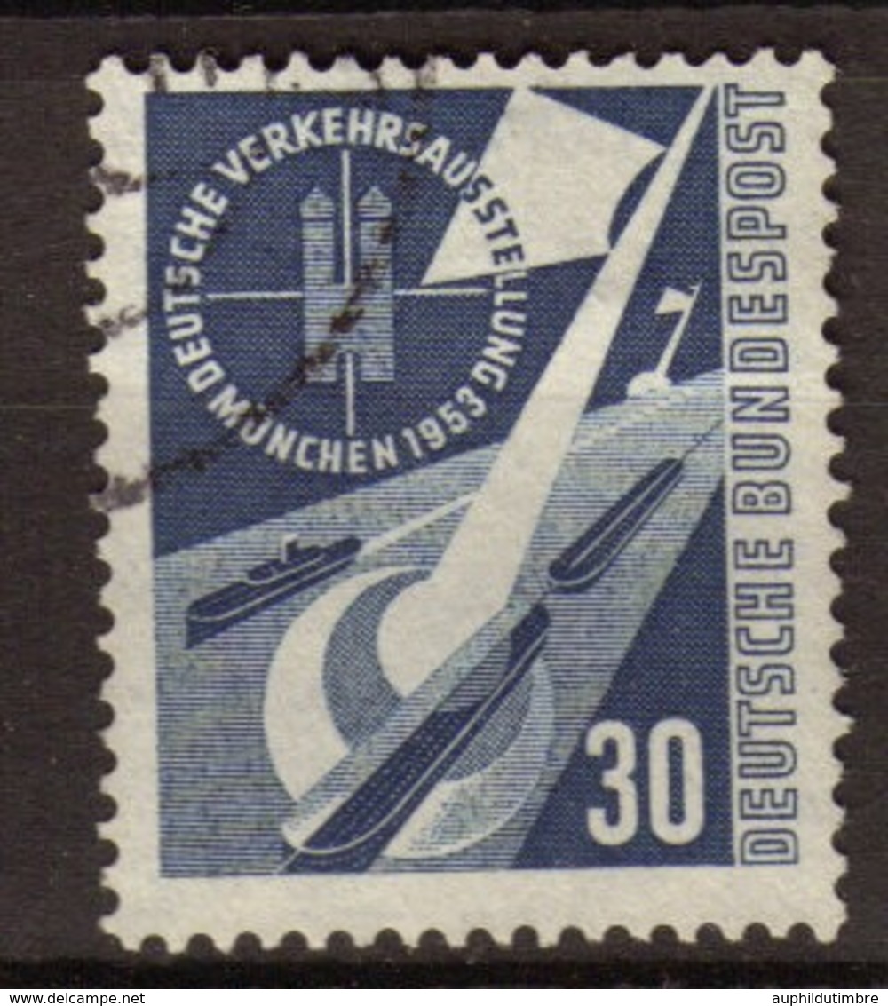 Allemagne 1953 N°56 30p Bleu. P372 - Andere-Europa