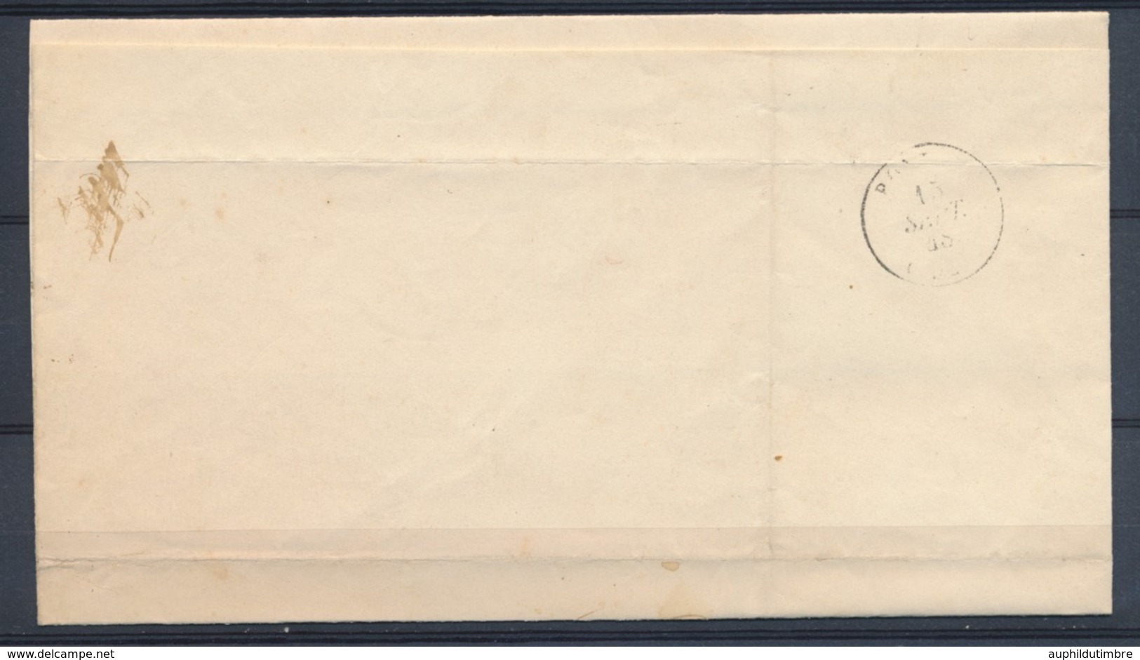 1848 Lettre En Franchise Griffe Rouge Caisse D'Amortissement P4079 - Lettres Civiles En Franchise