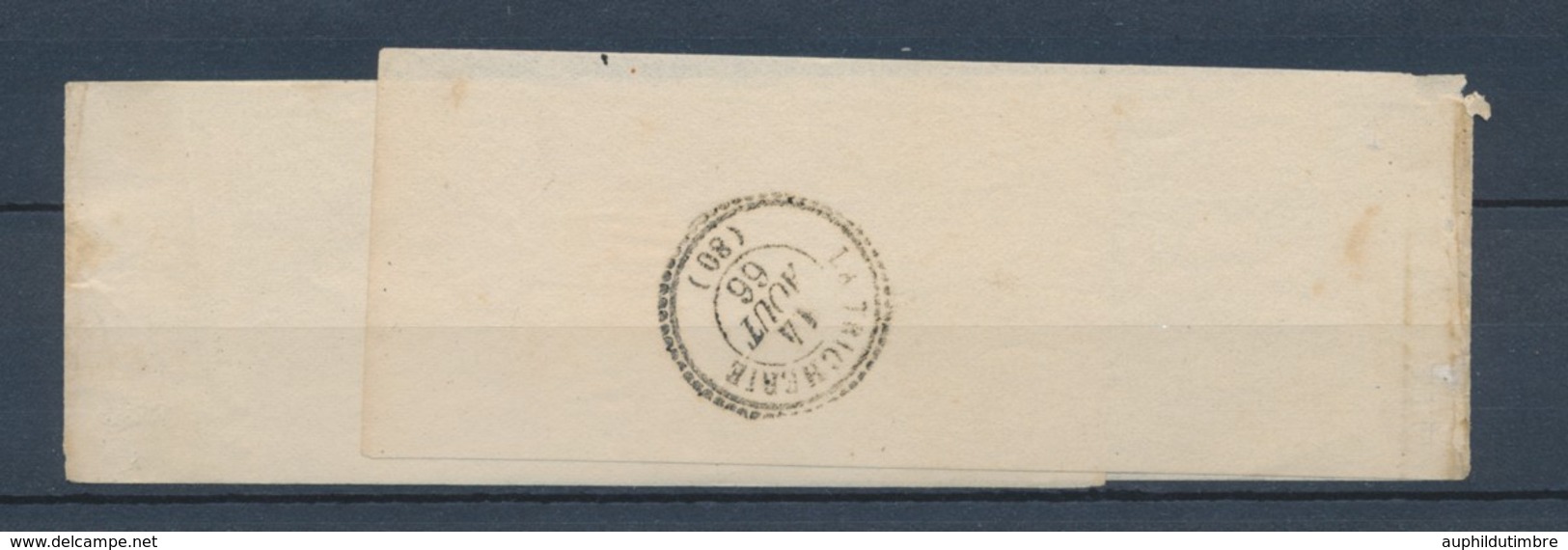 1866 Bande Journal En Franchise Griffe Ministre De L'intérieur P4105 - Lettere In Franchigia Civile