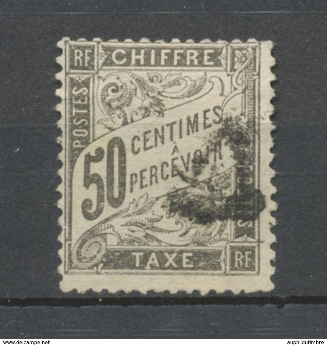 Classique Taxe N°20 50c Noir. Signé Calves. TB. P5115 - 1859-1959 Mint/hinged