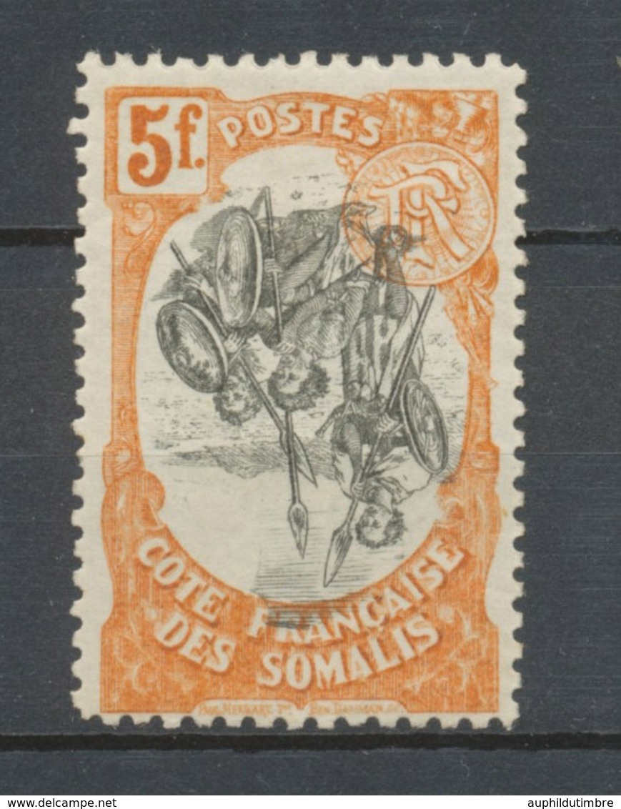 Colonies Cote Des Somalis N°66 C 5f Orange Et Noir Centre Renversé. Neuf * P5153 - Nuovi