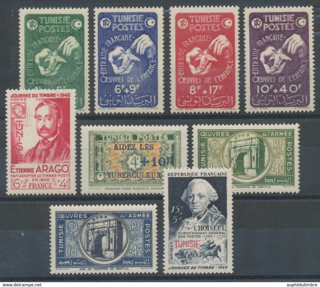 TUNISIE Lot Du N°320 à 328 NEUFS LUXE ** T1855 - Unused Stamps