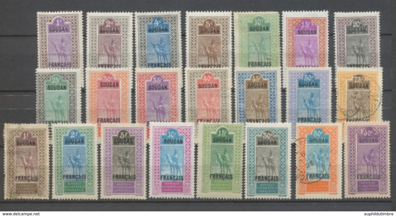 SOUDAN N°20 à 41 Obl/N* Cote 26,30€ T3521 - Unused Stamps