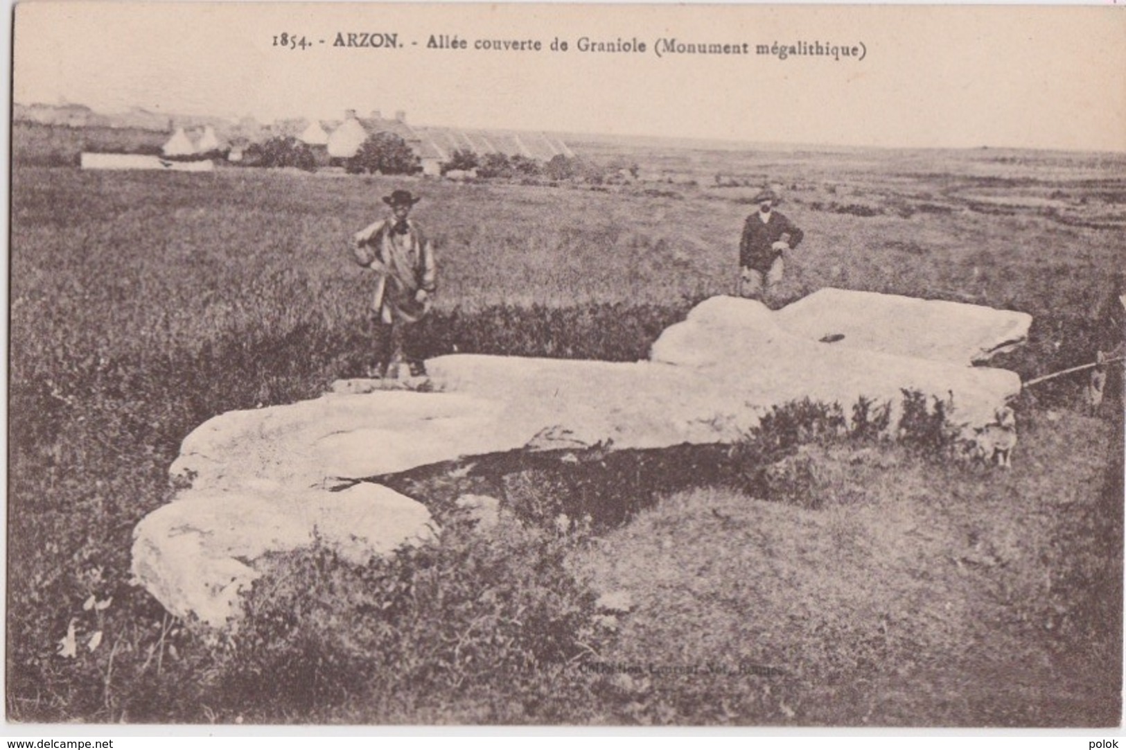 Bz - Cpa ARZON - Allée Couverte De Graniole (monument Mégalithique) - Arzon