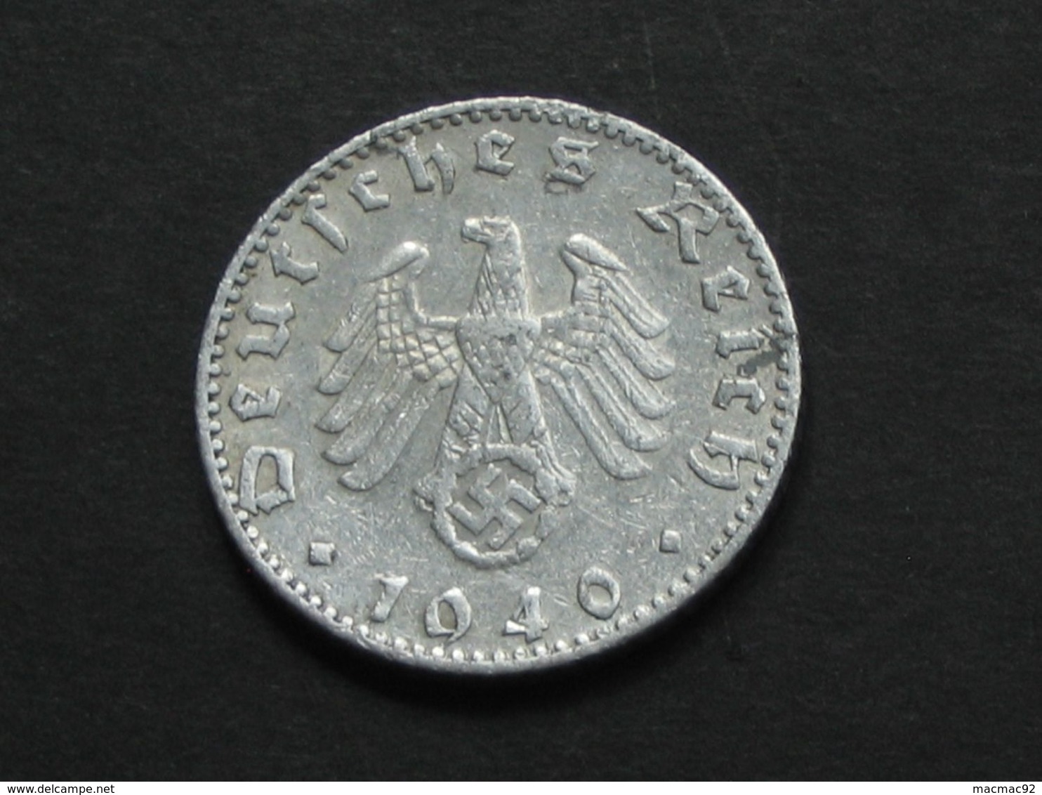 RARE !!  50 Reichspfennig 1940 J  - Germany- Allemagne 3 Eme Reich   **** EN ACHAT IMMEDIAT **** - 50 Reichspfennig