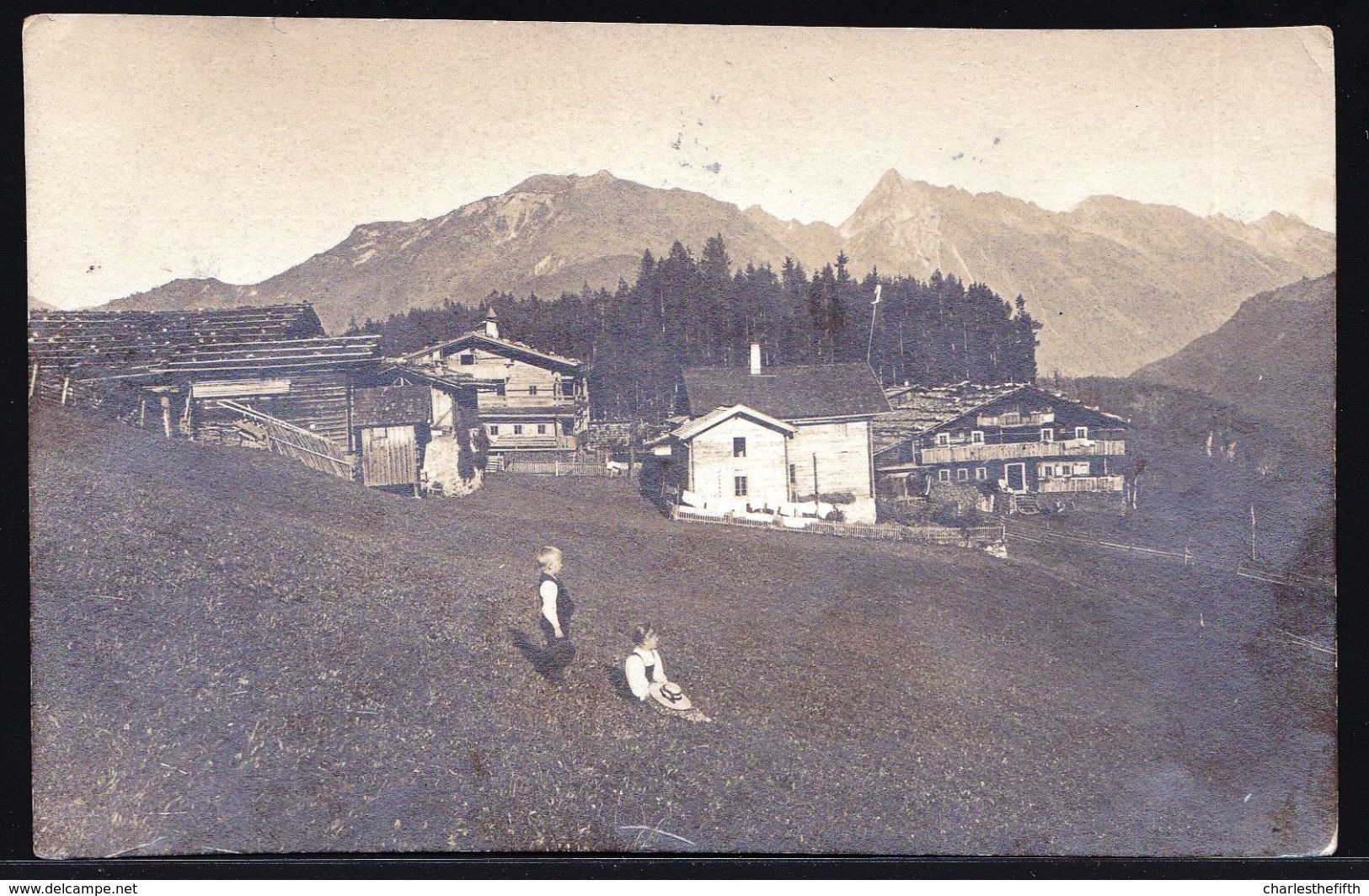 FOTOKARTE ÖSTERREICH TIROL * JENBACH * Am 1920 - SELTEN ! Sehe Briefmarken Am Rückseite . - Jenbach