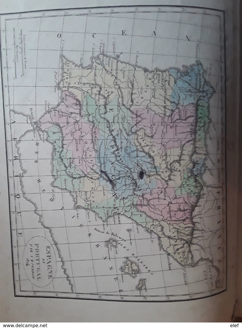 Livret, Ensemble De 20 CARTES GÉOGRAPHIQUES, Mappemonde, Europe Pays Et Autres Continents. A M. PERROT 1824 RARE - Karten/Atlanten