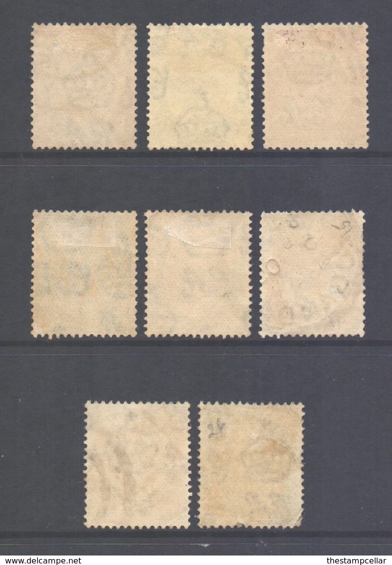 KUT Scott 18/26 - SG76/84, 1922 George V Lot Used - Kenya & Oeganda