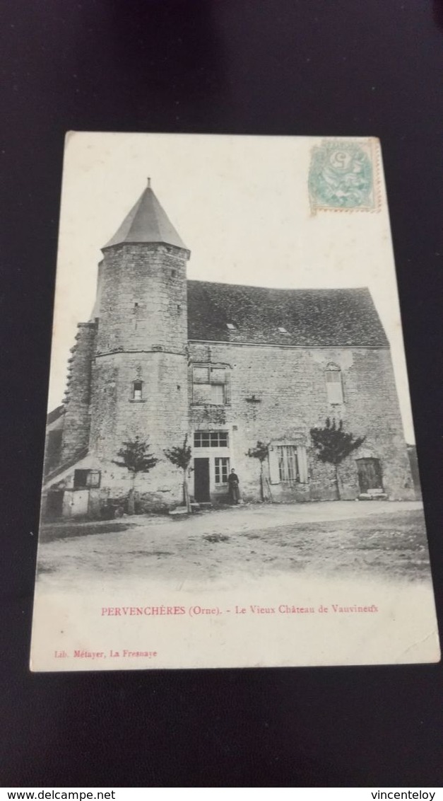 PERVENCHERES - Le Vieux Château De Vauvineux   En L Etat Sur Les Photos - Pervencheres