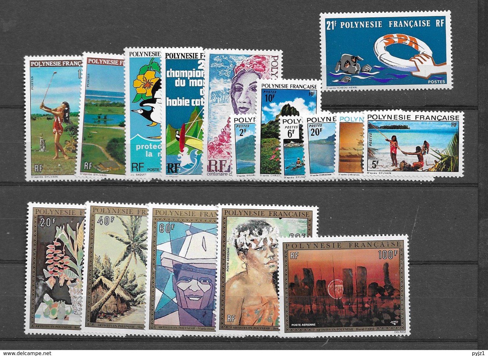 1974 MNH Polynesie Française Year Collection - Komplette Jahrgänge