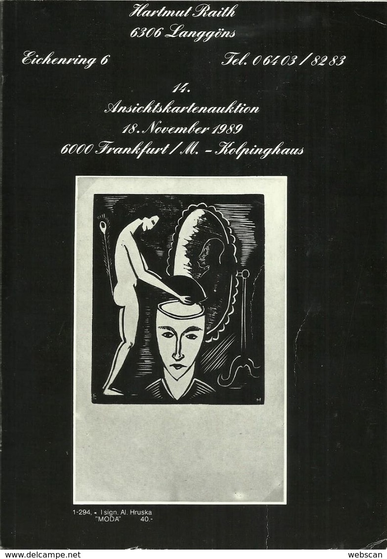 Hartmut Raith - Katalog Zur 14. Ansichtskartenauktion 1989 # - Libros & Catálogos