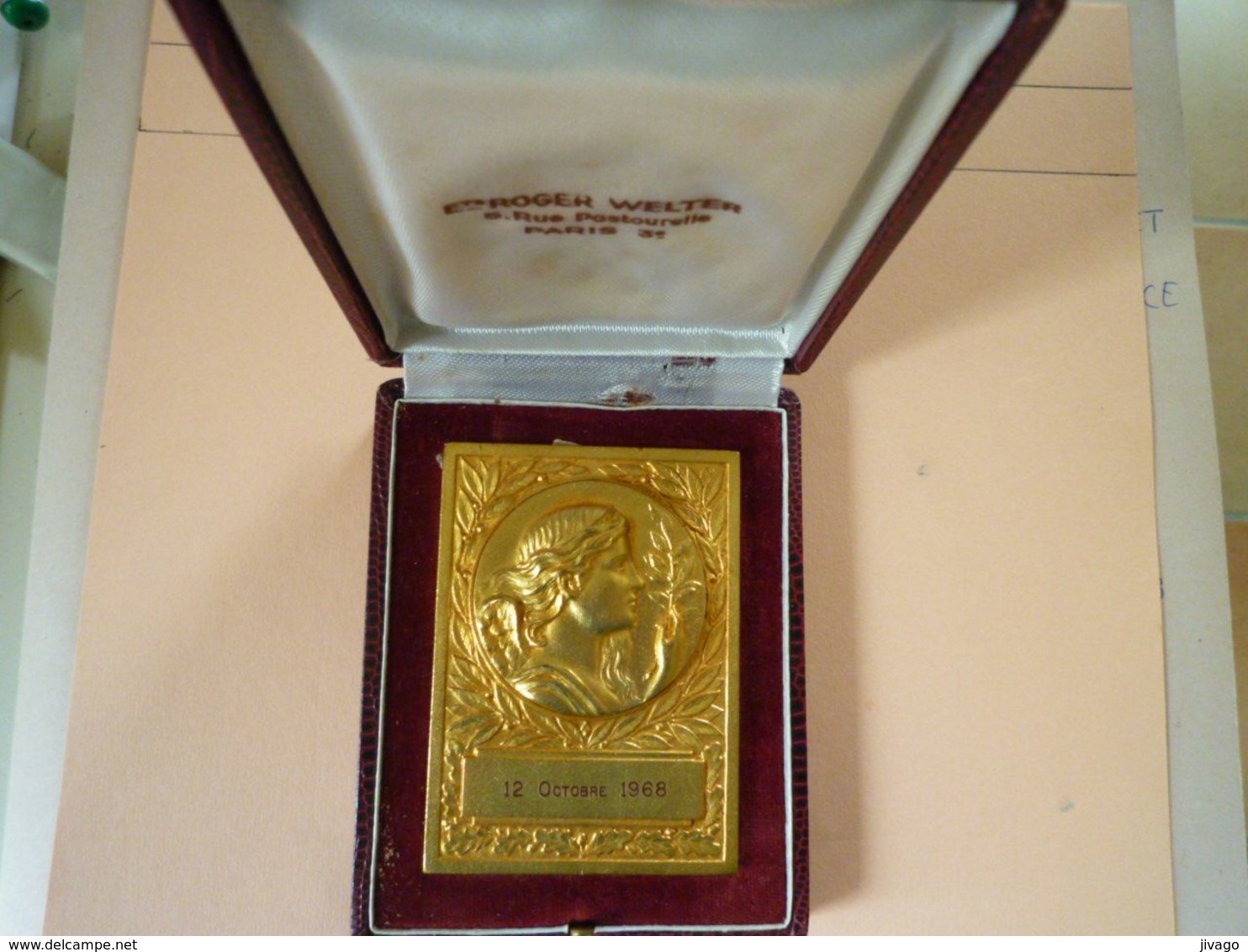 2020 - 6099  Championnat Interrégional De PARACHUTISME  :  Médaille De La Ville De TARBES  1968 - Aviazione