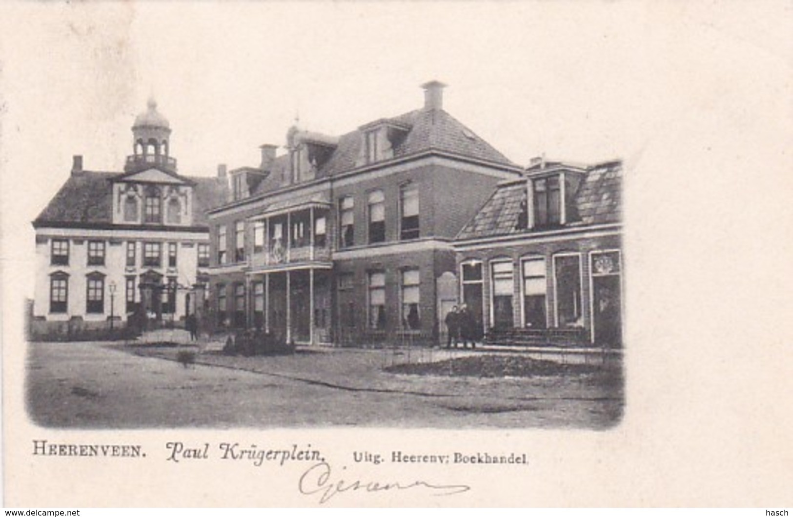 48155Heerenveen, Paul Krügerplein. (rond 1900) - Heerenveen
