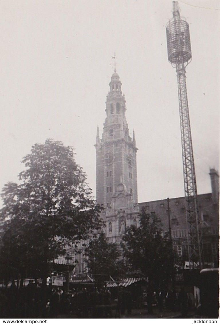 PHOTOGRAPHIE ORIGINALE BELGIQUE LOUVAIN Bibliothèque   1936 - Places