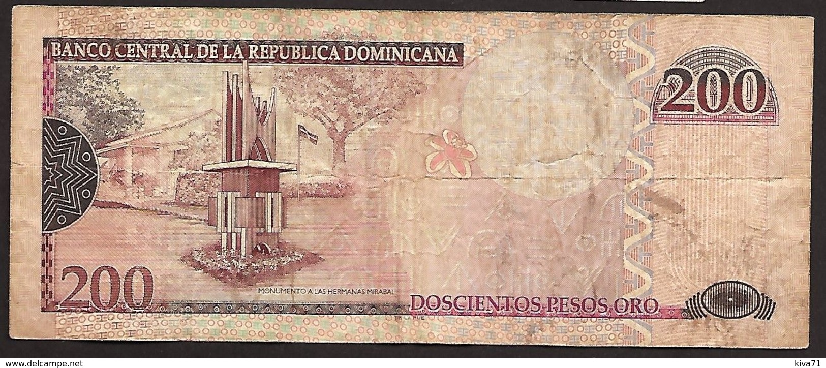 200 Pesos Oro   "République Domicaine" 2007          Ble27 - República Dominicana