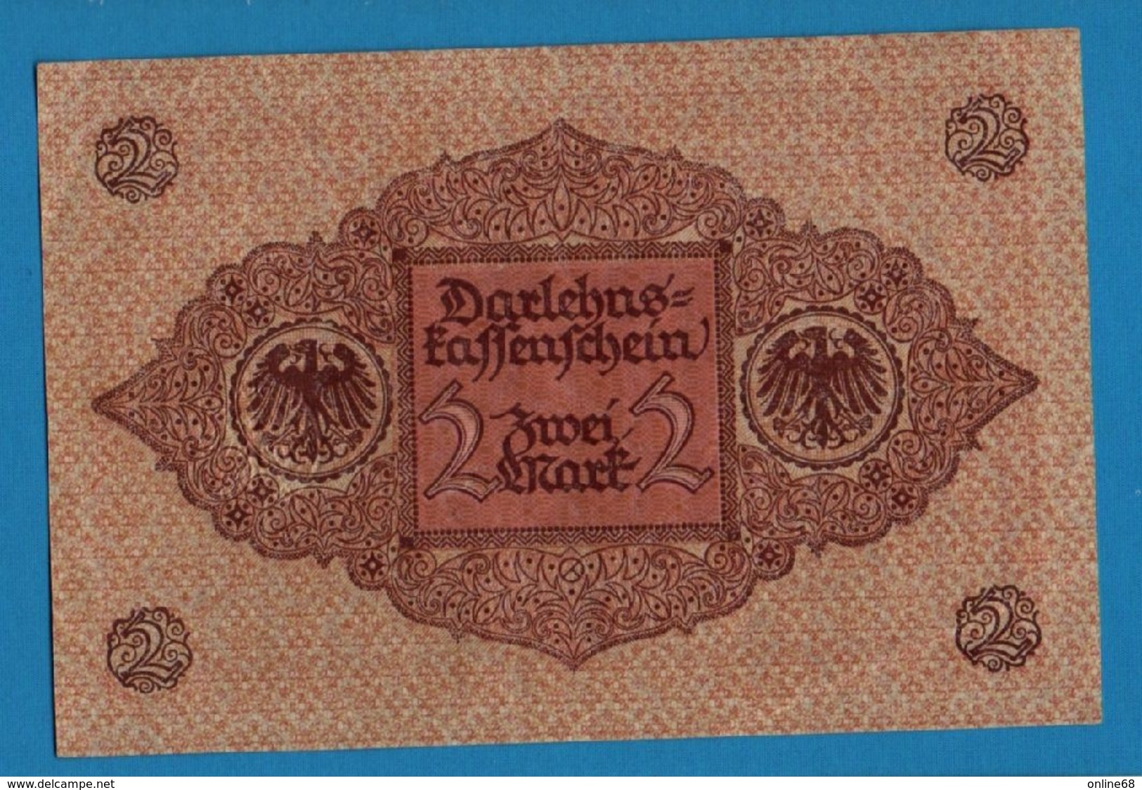 DEUTSCHES REICH 2 Mark	01.03.1920	Série # 1. 948465   P# 59	DARLEHENSKASSENSCHEIN - Reichsschuldenverwaltung