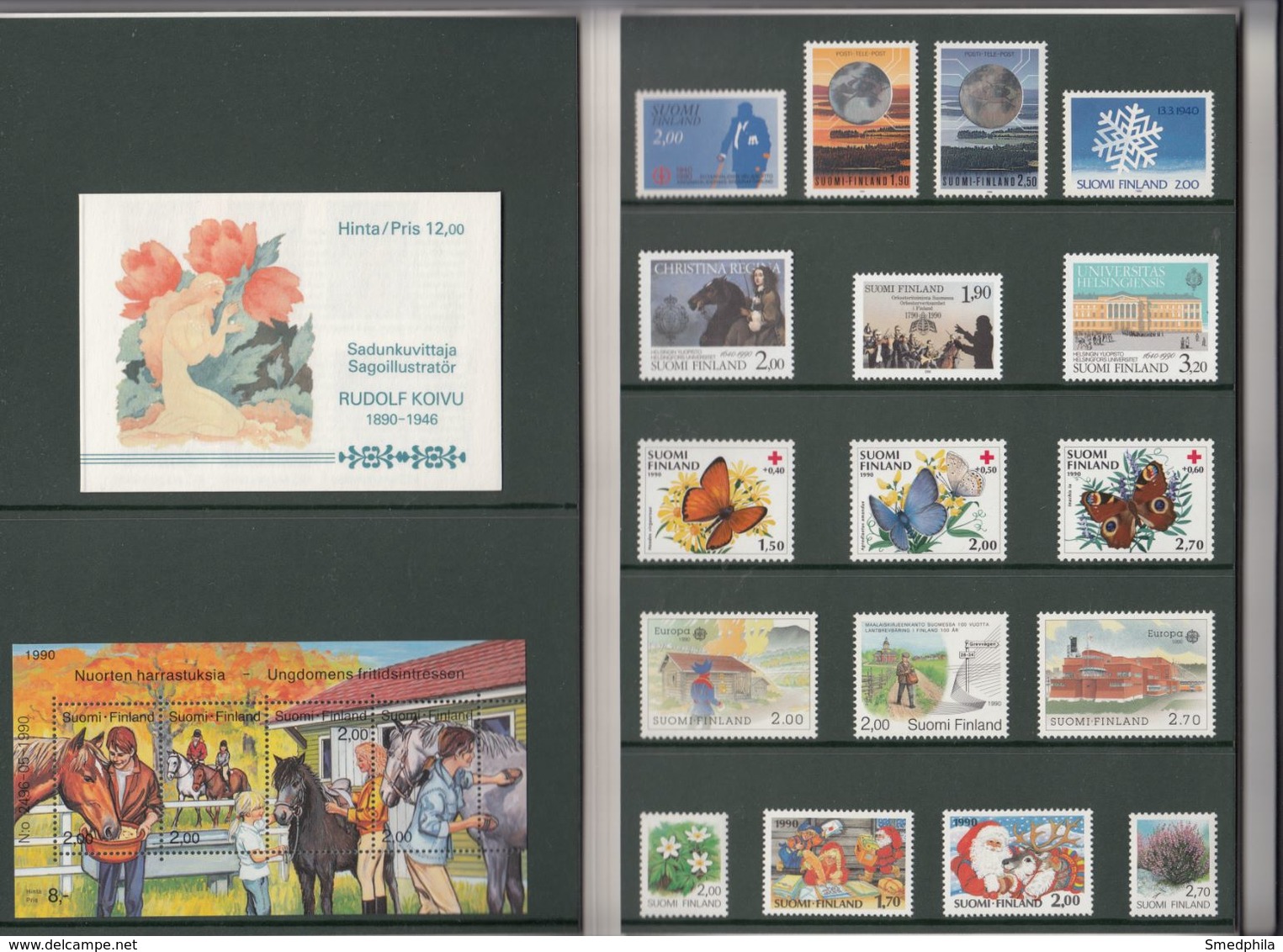 Finland 1990 - Stamps From Official Year Pack MNH ** - Volledig Jaar