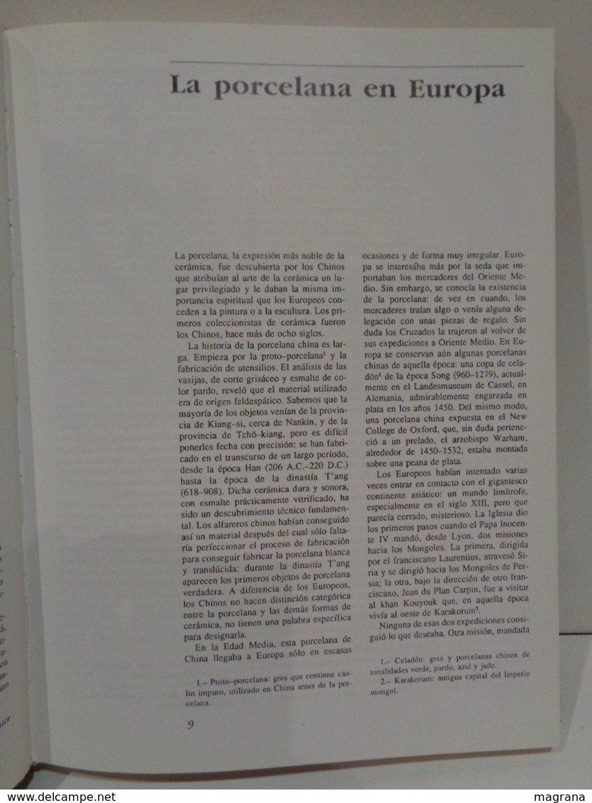 El Arte De La Porcelana En Europa. Jan Divis. Editorial LIBSA. Año 1989. 232 Pp. - Arts, Loisirs