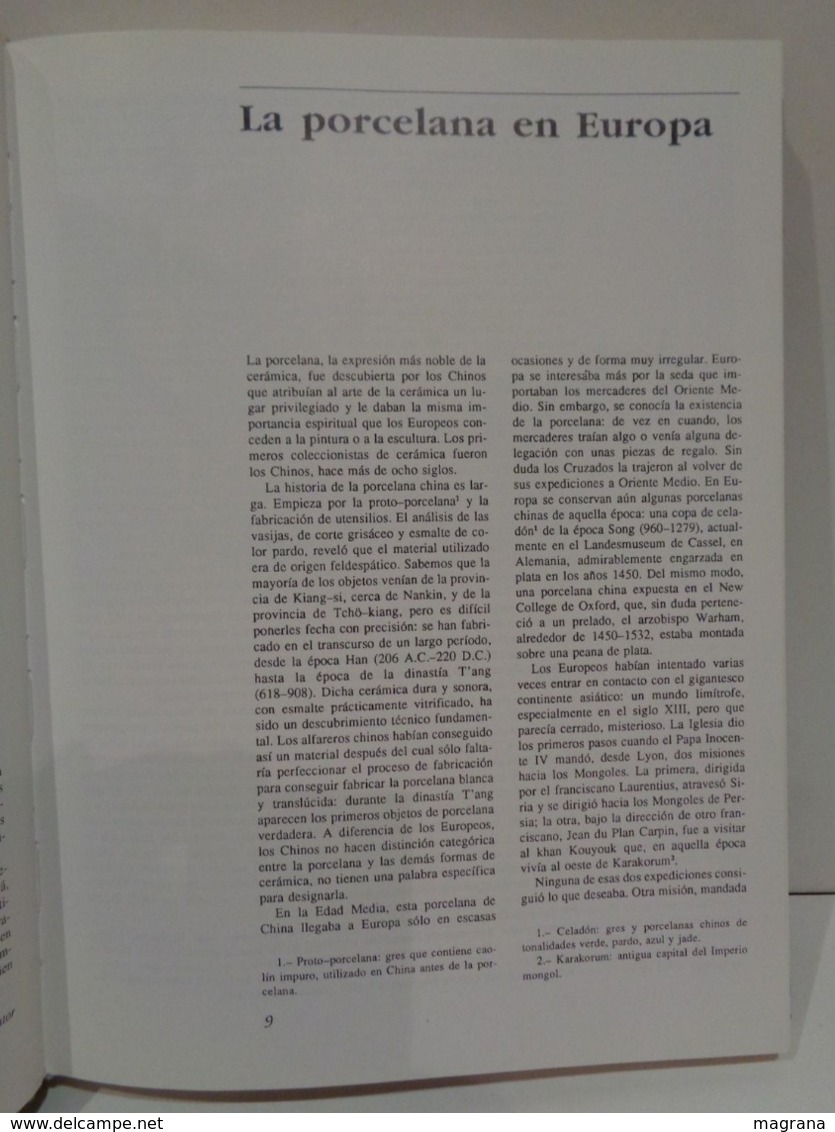 El Arte De La Porcelana En Europa. Jan Divis. Editorial LIBSA. Año 1989. 232 Pp. - Bellas Artes, Ocio