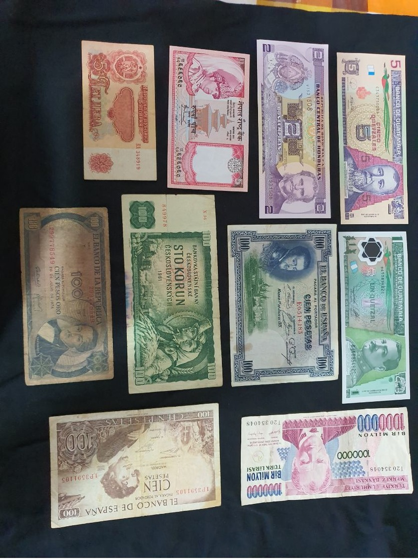 10 BEAUTIFUL BANKNOTES VARIOUS CONTRIES - Otros & Sin Clasificación