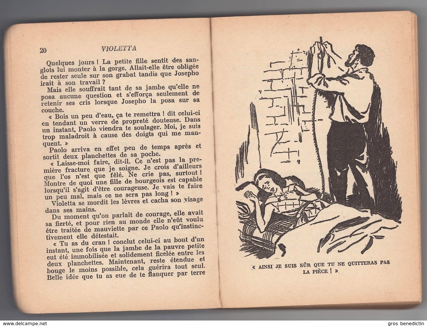 Hachette - Bibliothèque De La Jeunesse N°35 - Marie Antoinette De Miollis - "Violetta" - 1958 - Bibliotheque De La Jeunesse