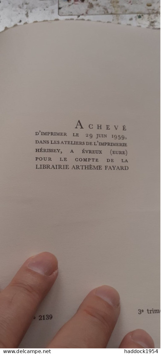 Ce Petit Curé D'ars HENRI QUEFFELEC Fayard 1959 - Livres Dédicacés