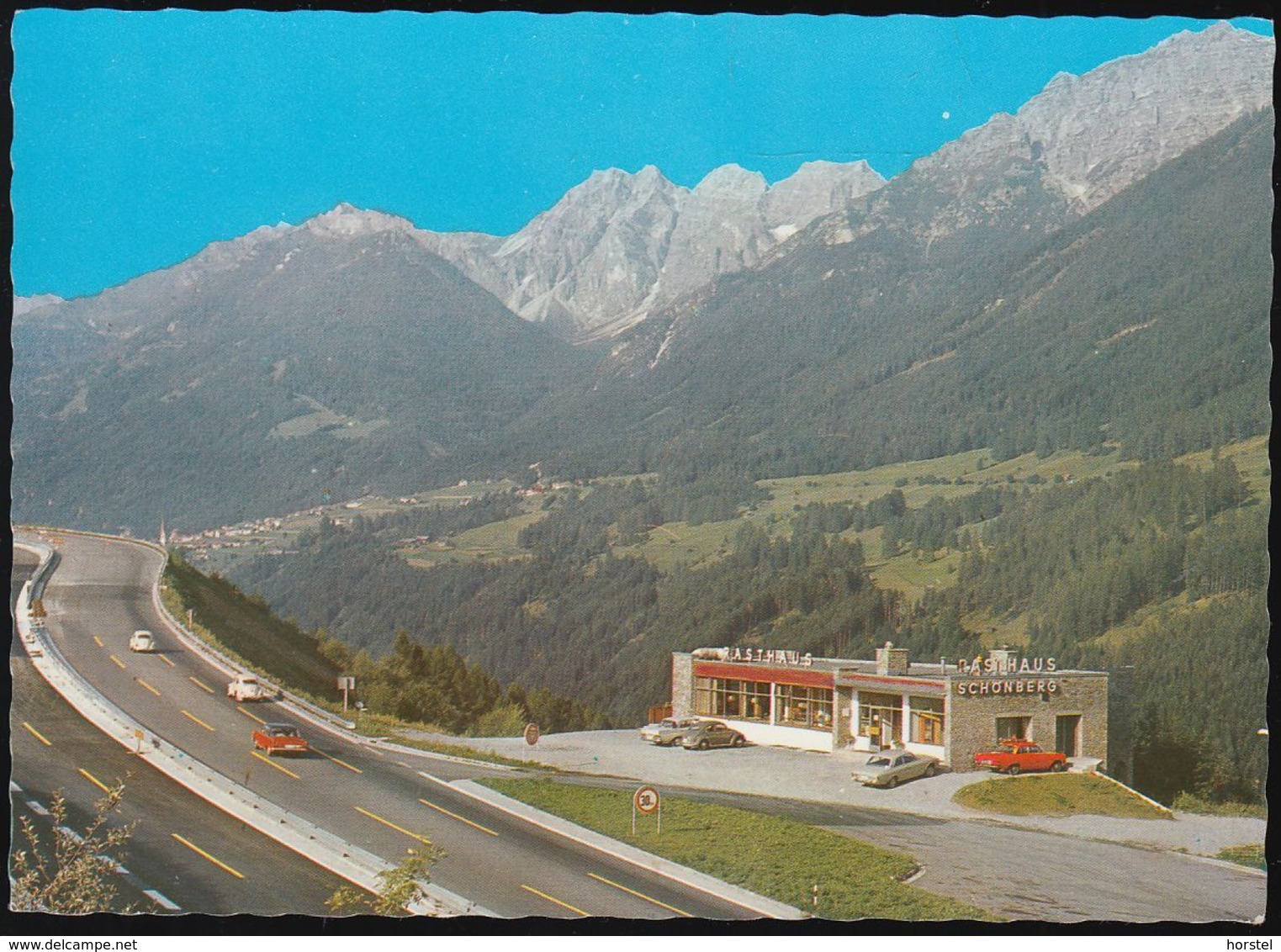 Austria - 6141 Schönberg Im Stubaital - Rasthaus Schönberg - Cars - VW Käfer - Ford - Matrei Am Brenner