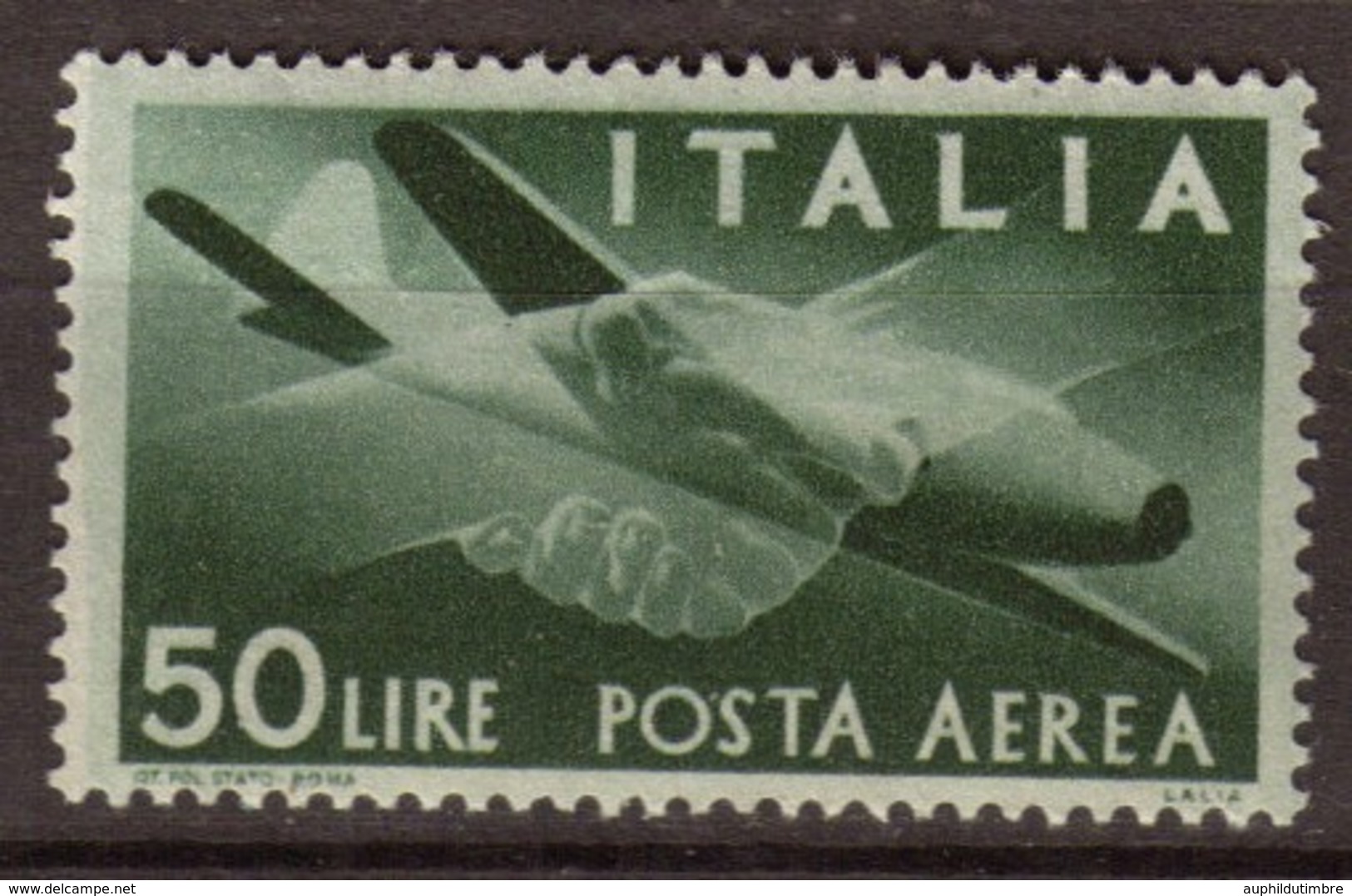 Italie Air Mail Scott C113 AP58 50l Deep Green. MNH P287 - Europe (Other)