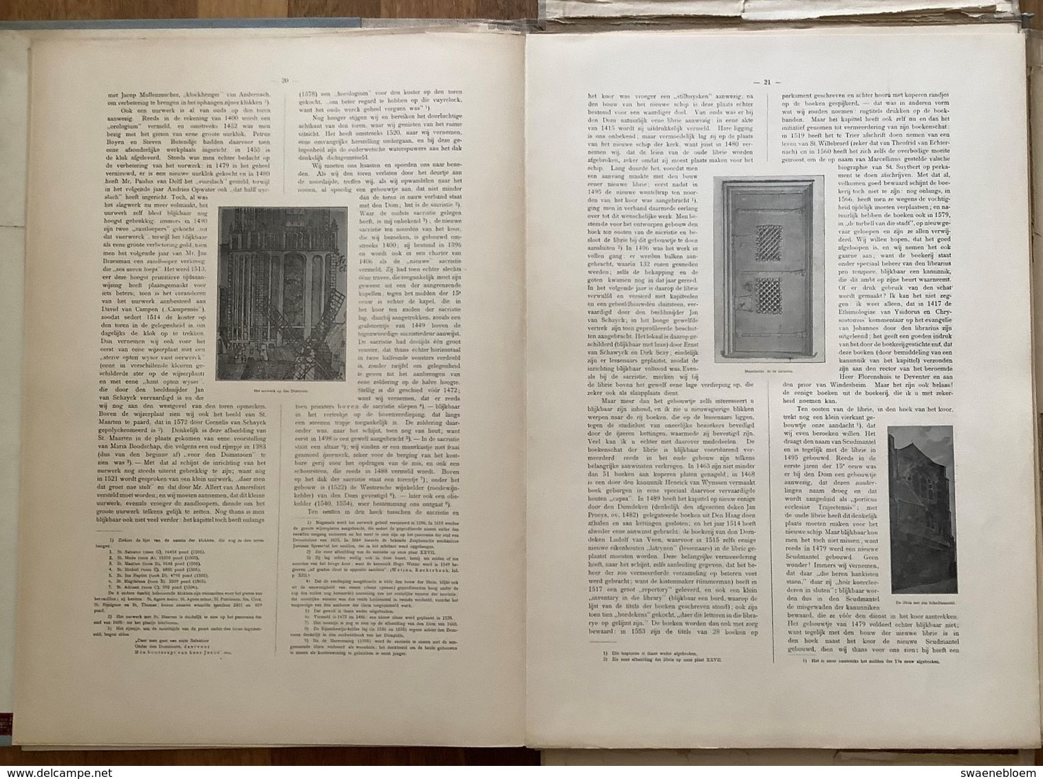 NL.- DE DOM VAN UTRECHT MET DERTIG PLATEN MET TEKST VAN Mr. S. MULLER Fz. Uitg.: C.H.E. Breijer. 1906