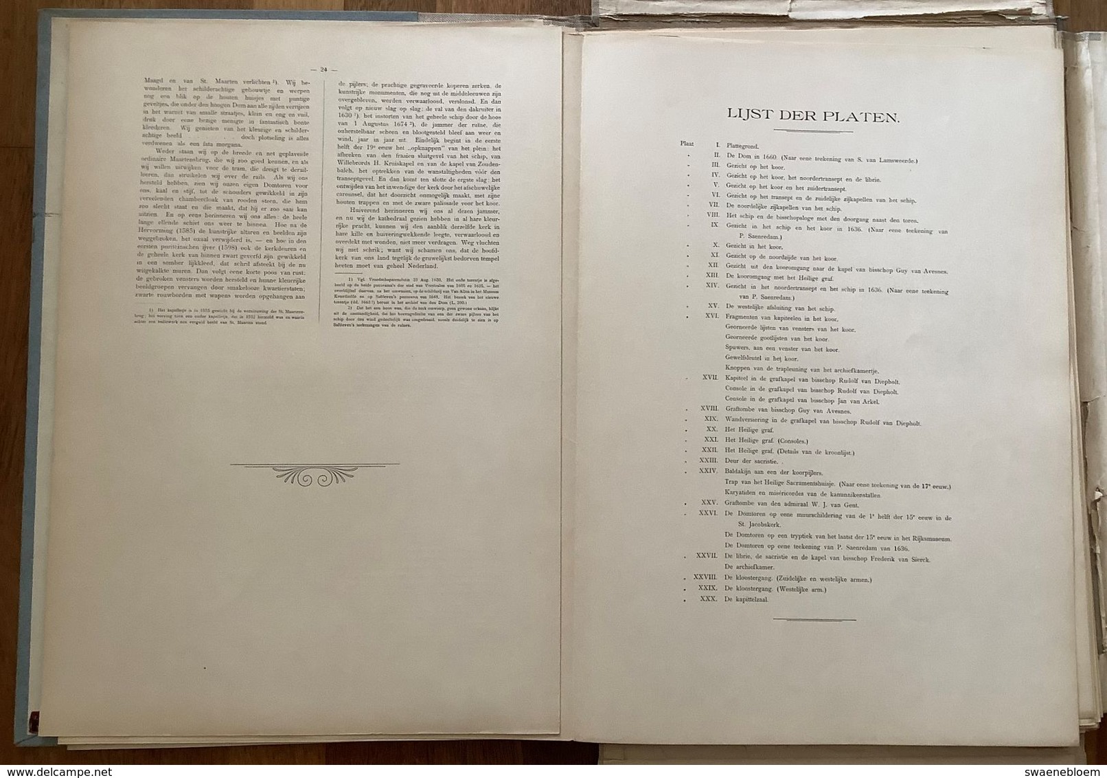 NL.- DE DOM VAN UTRECHT MET DERTIG PLATEN MET TEKST VAN Mr. S. MULLER Fz. Uitg.: C.H.E. Breijer. 1906