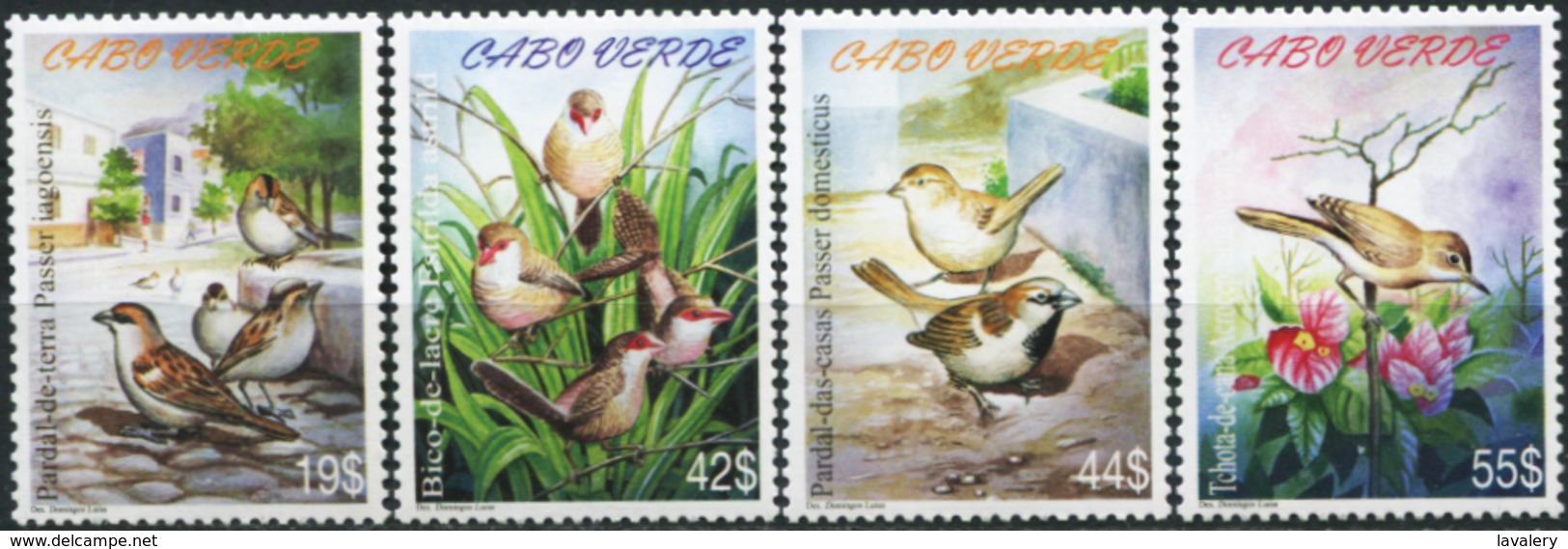 CABO VERDE CAPE VERDE 2005 Birds Sparrows Animals Fauna MNH - Sparrows