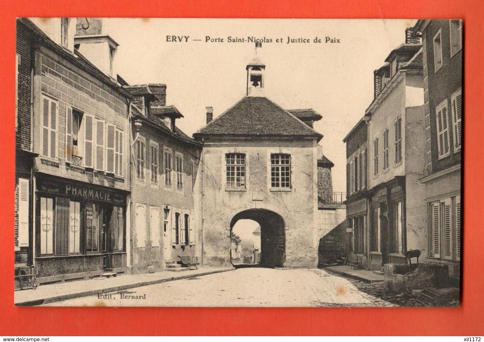 ZAR-11 Ervy-le-Châtel Porte Saint-Nicolas Et Justice De Paix. Envoyé Par Un Militaire Sous Enveloppe - Ervy-le-Chatel