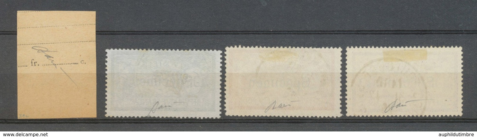 COURS INSTRUCTION Specimen, 1c Blanc Surch. 1/2 C (RR), Les Trois Mersons X4550 - Corsi Di Istruzione