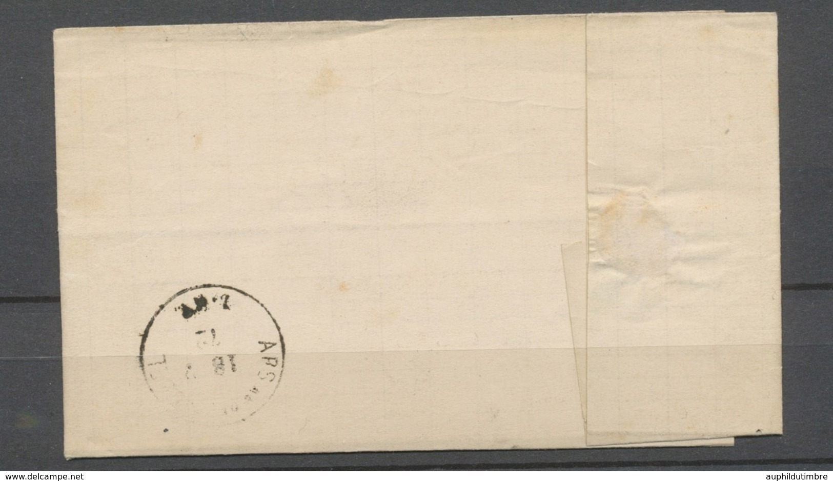 Lettre Allemagne 1gr Obl Plume, "Schweighausen D.Merzveiler 17/12", Rare X4789 - War 1870