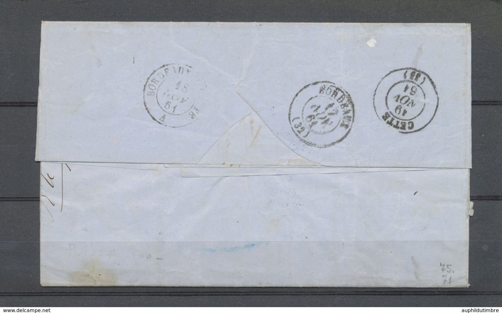 1861 Lettre CONFEDERATION/ARGENTINE, Càd Octogonal Bleu, SUP X4896 - Andere-Europa